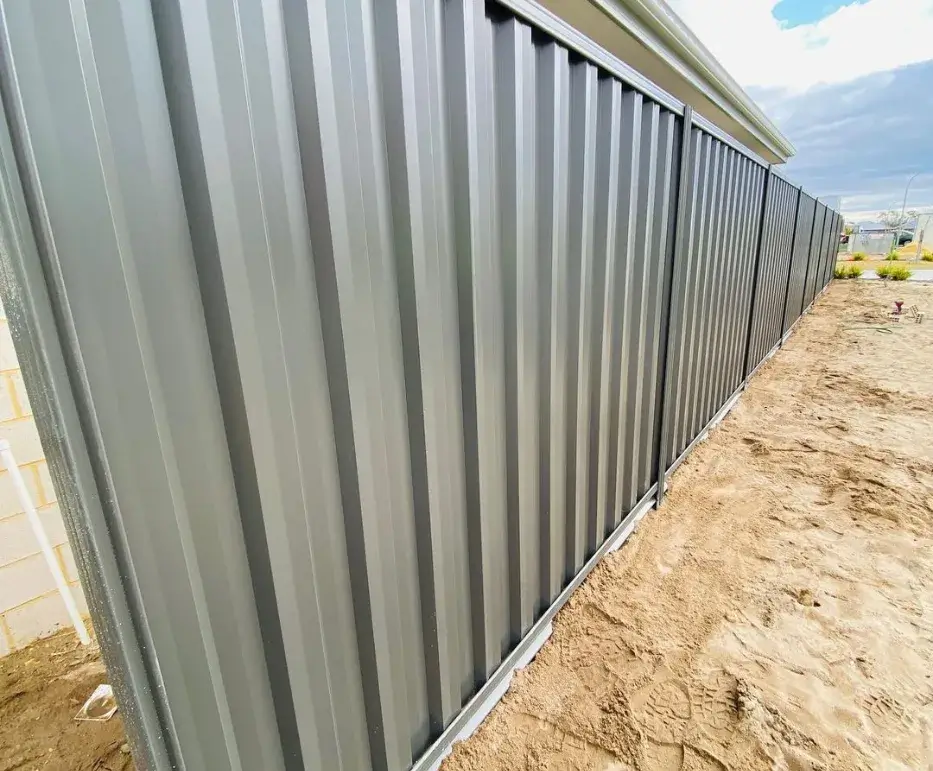 light gray Colorbond fence in Melton