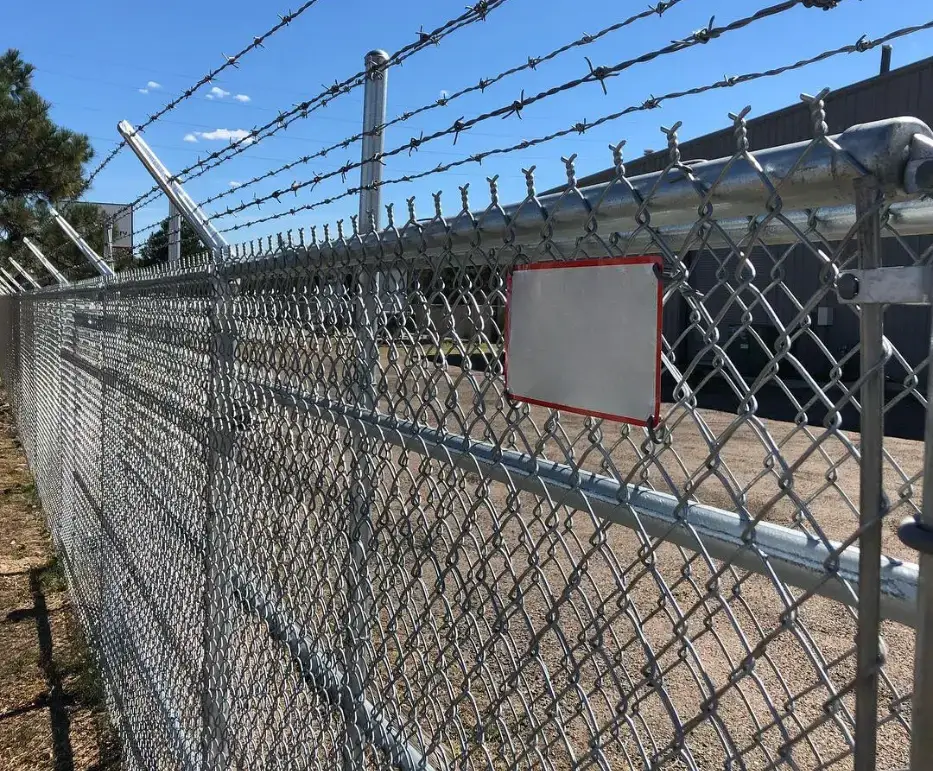 chain-link commercial fence securing a private property in Melton