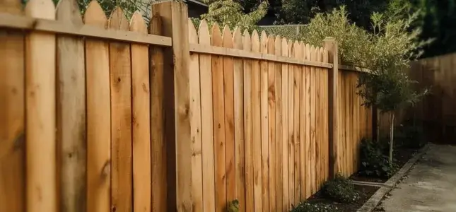 Timber fence as a barrier for a house in Melton